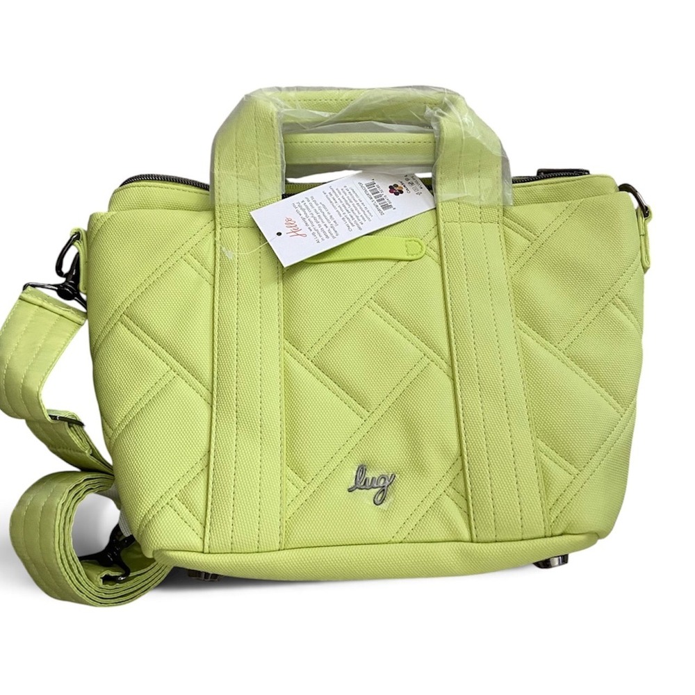 Lug Women Dory Mini Tote Crossbody Bag Margarita Ice Pop Flamingo Lining